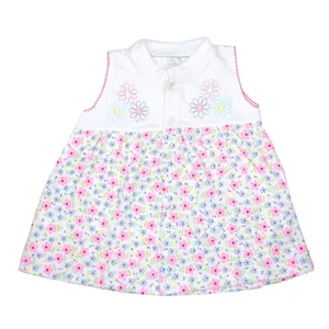 Vestido de Niña 2 Piezas Bebu / Blanco/Rosado